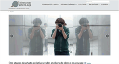 Desktop Screenshot of itinerancesphoto.org