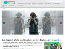 Tablet Screenshot of itinerancesphoto.org
